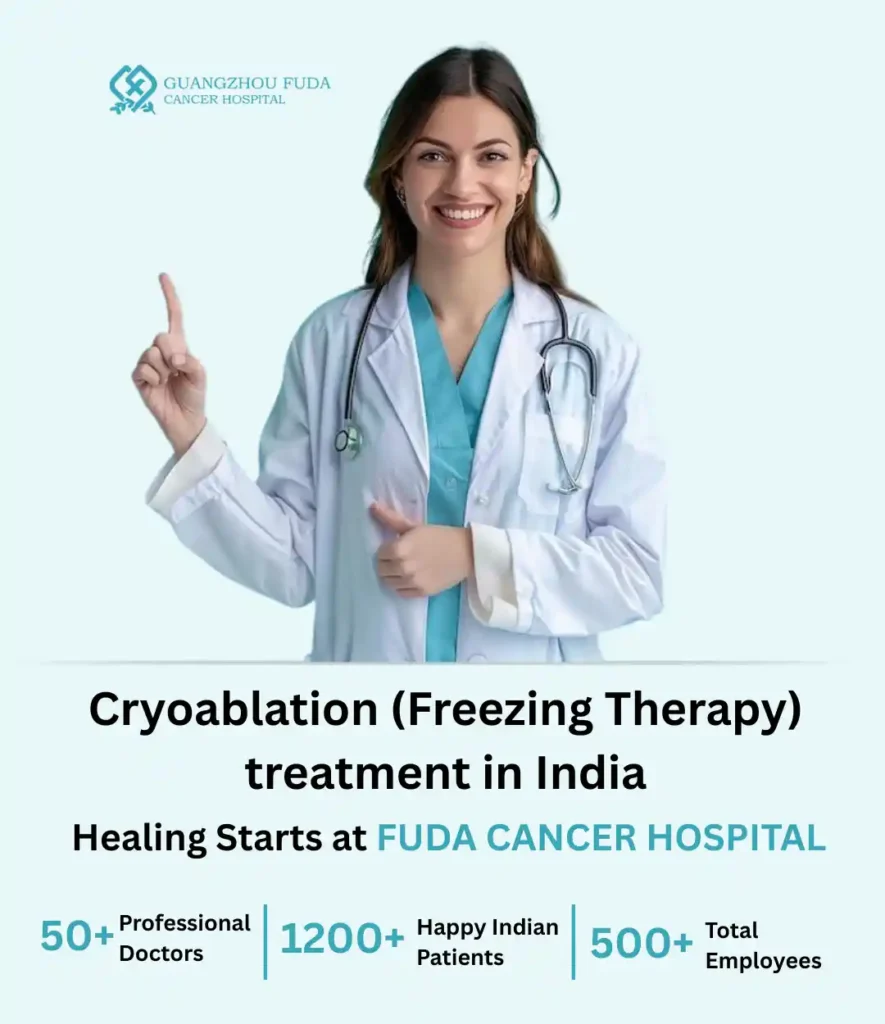 Medical professional promoting cancer treatment