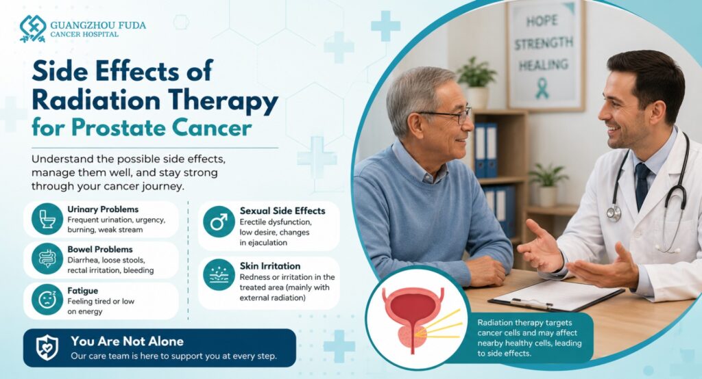 Side effects of radiation therapy for prostate cancer